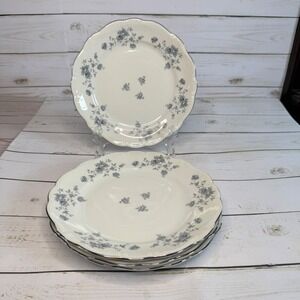 Johann Haviland Blue Garland Salad Plate 7 5/8" Lot of 4 Germany Vintage